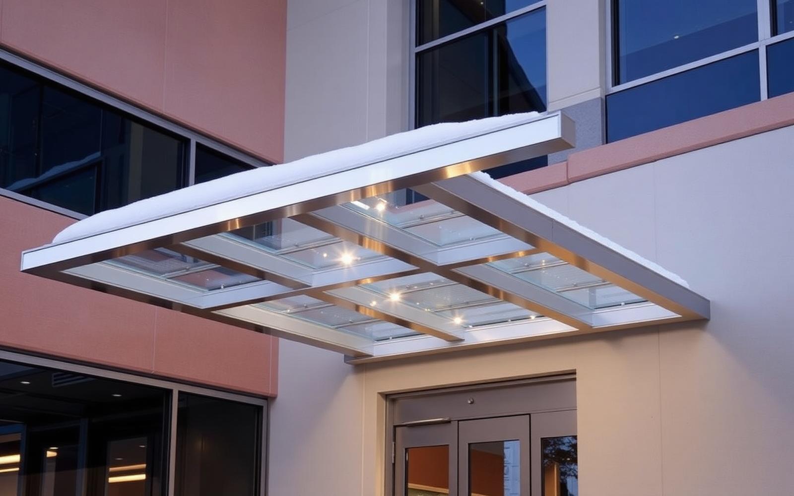 Aluminum Entrance Canopies: Engineering for Snow Load, Wind Uplift & Cantilever Spans