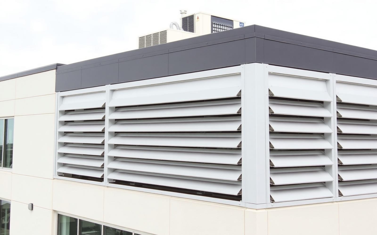 Aluminum Louver Systems for Mechanical Screens: Airflow, Rain Defense & Screening