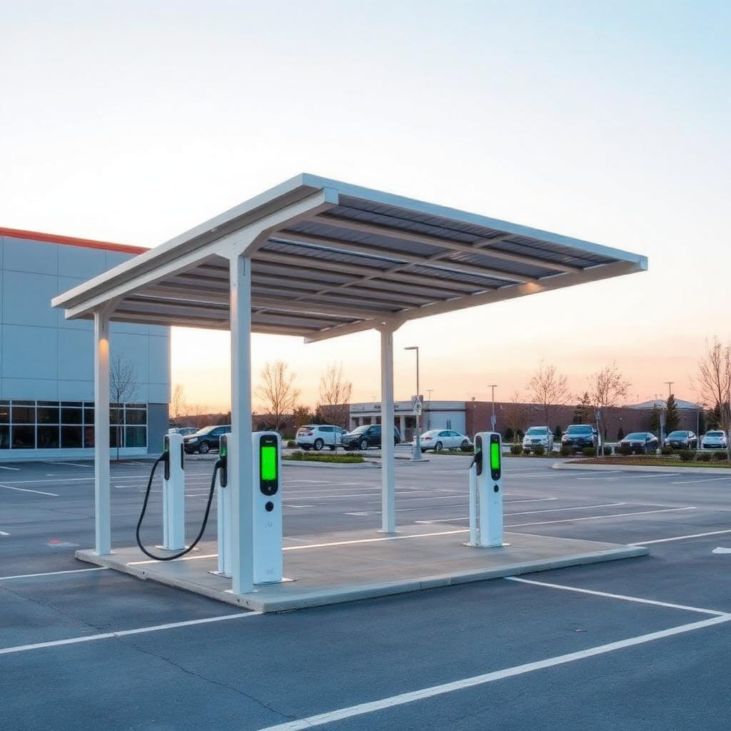 EV Charging Station Aluminum Extrusions: Bollards, Canopies & Cable Management